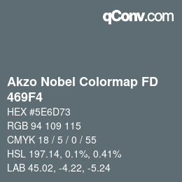 Código de color: Akzo Nobel Colormap FD - 469F4 | qconv.com