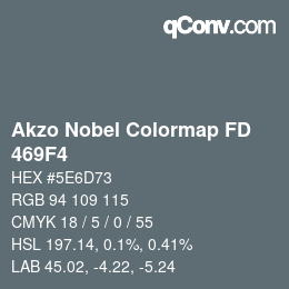 Code couleur: Akzo Nobel Colormap FD - 469F4 | qconv.com