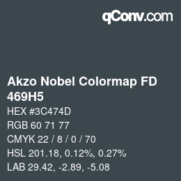 Code couleur: Akzo Nobel Colormap FD - 469H5 | qconv.com