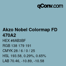 Color code: Akzo Nobel Colormap FD - 470A2 | qconv.com