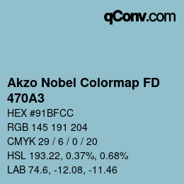 Color code: Akzo Nobel Colormap FD - 470A3 | qconv.com