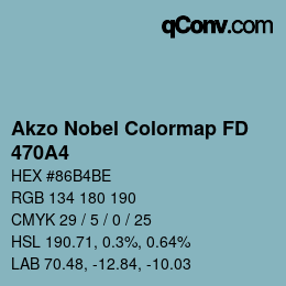 Color code: Akzo Nobel Colormap FD - 470A4 | qconv.com