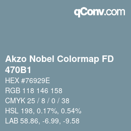Code couleur: Akzo Nobel Colormap FD - 470B1 | qconv.com