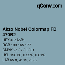 Color code: Akzo Nobel Colormap FD - 470B2 | qconv.com