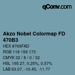 Farbcode: Akzo Nobel Colormap FD - 470B3 | qconv.com