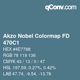 Color code: Akzo Nobel Colormap FD - 470C1 | qconv.com