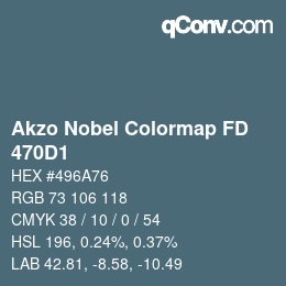 Color code: Akzo Nobel Colormap FD - 470D1 | qconv.com