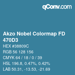 Código de color: Akzo Nobel Colormap FD - 470D3 | qconv.com