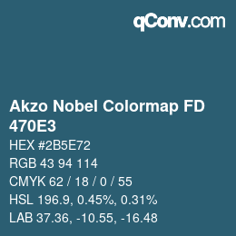 Color code: Akzo Nobel Colormap FD - 470E3 | qconv.com