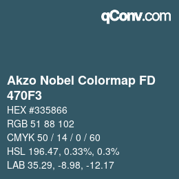 Color code: Akzo Nobel Colormap FD - 470F3 | qconv.com