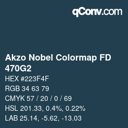 Color code: Akzo Nobel Colormap FD - 470G2 | qconv.com