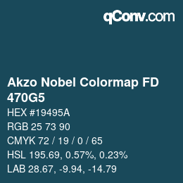 Código de color: Akzo Nobel Colormap FD - 470G5 | qconv.com