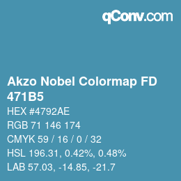 Color code: Akzo Nobel Colormap FD - 471B5 | qconv.com
