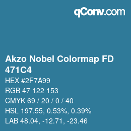 Color code: Akzo Nobel Colormap FD - 471C4 | qconv.com