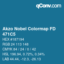 Code couleur: Akzo Nobel Colormap FD - 471C5 | qconv.com