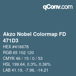 Code couleur: Akzo Nobel Colormap FD - 471D3 | qconv.com