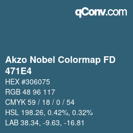 Código de color: Akzo Nobel Colormap FD - 471E4 | qconv.com