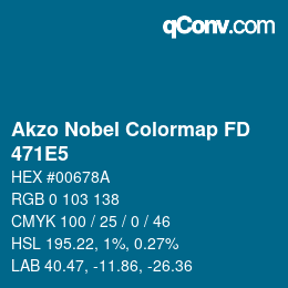 Color code: Akzo Nobel Colormap FD - 471E5 | qconv.com