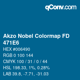 Farbcode: Akzo Nobel Colormap FD - 471E6 | qconv.com