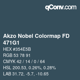Color code: Akzo Nobel Colormap FD - 471G1 | qconv.com