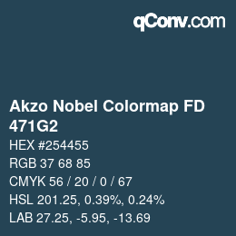 Código de color: Akzo Nobel Colormap FD - 471G2 | qconv.com