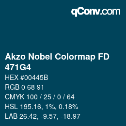 Color code: Akzo Nobel Colormap FD - 471G4 | qconv.com