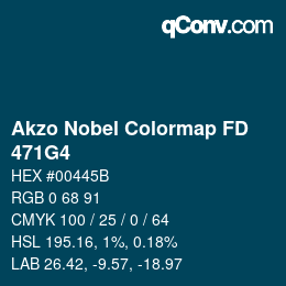 Código de color: Akzo Nobel Colormap FD - 471G4 | qconv.com