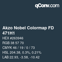 Color code: Akzo Nobel Colormap FD - 471H1 | qconv.com