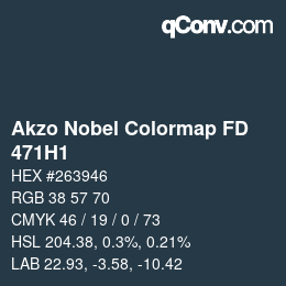 Code couleur: Akzo Nobel Colormap FD - 471H1 | qconv.com