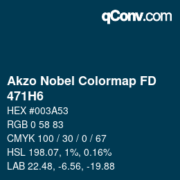 Código de color: Akzo Nobel Colormap FD - 471H6 | qconv.com