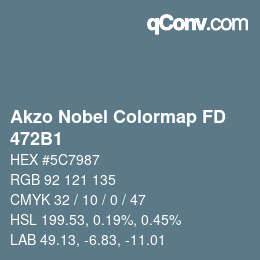 Color code: Akzo Nobel Colormap FD - 472B1 | qconv.com