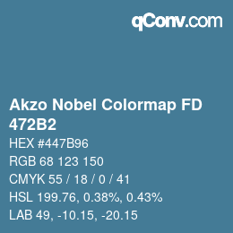 Color code: Akzo Nobel Colormap FD - 472B2 | qconv.com