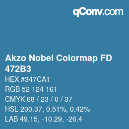 Color code: Akzo Nobel Colormap FD - 472B3 | qconv.com