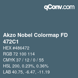 Color code: Akzo Nobel Colormap FD - 472C1 | qconv.com