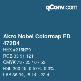 カラーコード: Akzo Nobel Colormap FD - 472D4 | qconv.com