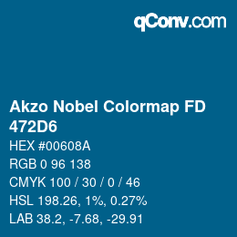 Color code: Akzo Nobel Colormap FD - 472D6 | qconv.com