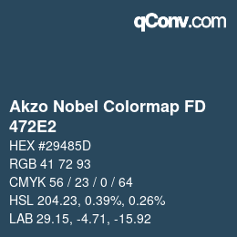 Color code: Akzo Nobel Colormap FD - 472E2 | qconv.com