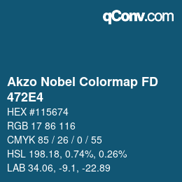 Farbcode: Akzo Nobel Colormap FD - 472E4 | qconv.com