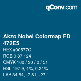 Color code: Akzo Nobel Colormap FD - 472E5 | qconv.com