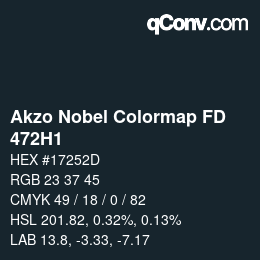 Color code: Akzo Nobel Colormap FD - 472H1 | qconv.com