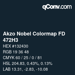 Color code: Akzo Nobel Colormap FD - 472H3 | qconv.com