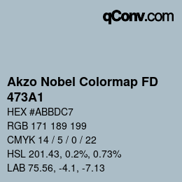 Color code: Akzo Nobel Colormap FD - 473A1 | qconv.com