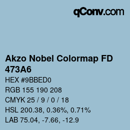 Color code: Akzo Nobel Colormap FD - 473A6 | qconv.com