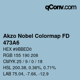 Color code: Akzo Nobel Colormap FD - 473A6 | qconv.com