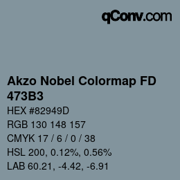 Color code: Akzo Nobel Colormap FD - 473B3 | qconv.com