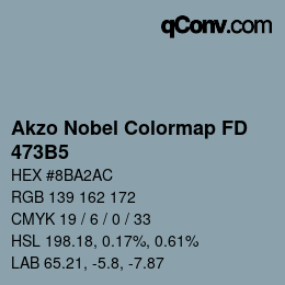 カラーコード: Akzo Nobel Colormap FD - 473B5 | qconv.com