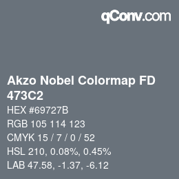 Farbcode: Akzo Nobel Colormap FD - 473C2 | qconv.com
