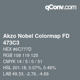 Color code: Akzo Nobel Colormap FD - 473C3 | qconv.com