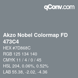 Farbcode: Akzo Nobel Colormap FD - 473C4 | qconv.com