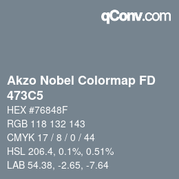 Color code: Akzo Nobel Colormap FD - 473C5 | qconv.com